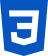 logo em azul da linguagem css