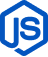 logo em azul da linguagem javascript